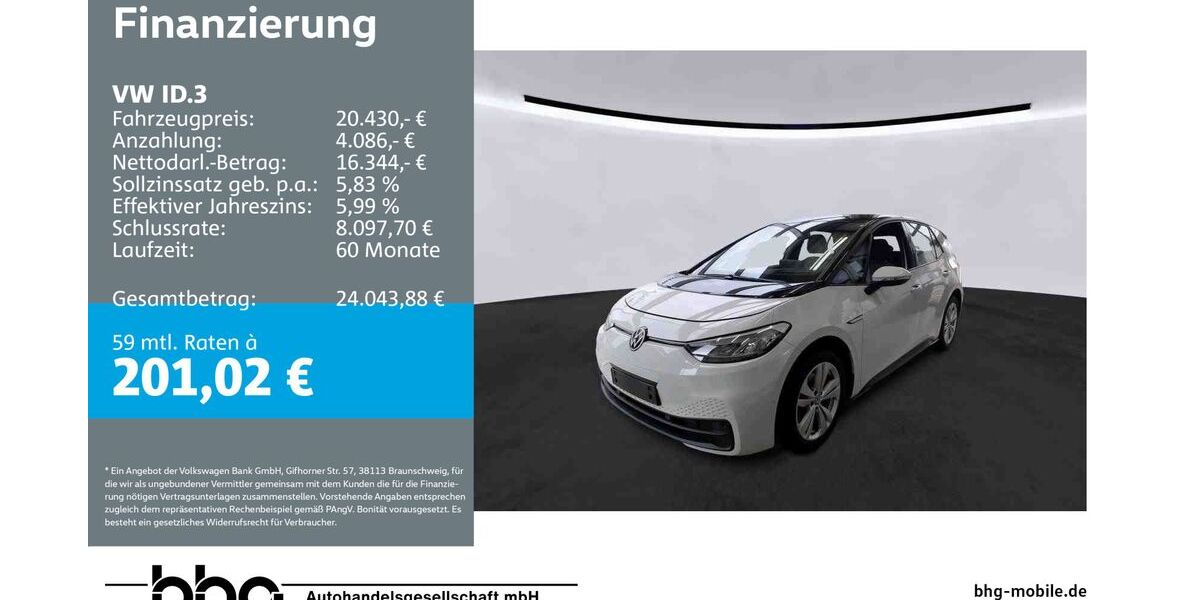 VW ID.3 21.803 km 20.430 &euro; Kehl 77694
