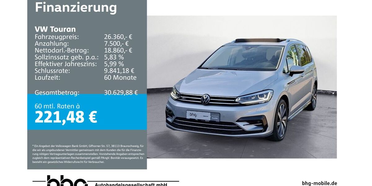 VW Touran 71.443 km 26.360 &euro; Bühl 77815
