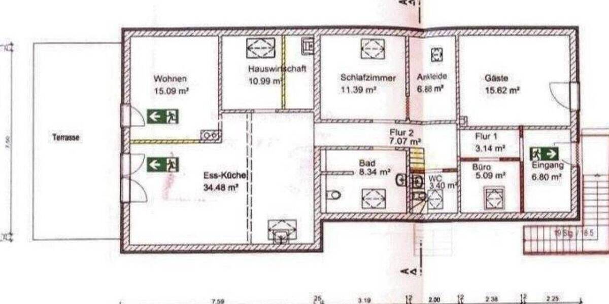 Etagenwohnung Schutterwald - 3 Zimmer, 122 m&sup2;, 420.000&euro; | Angebot:26053479