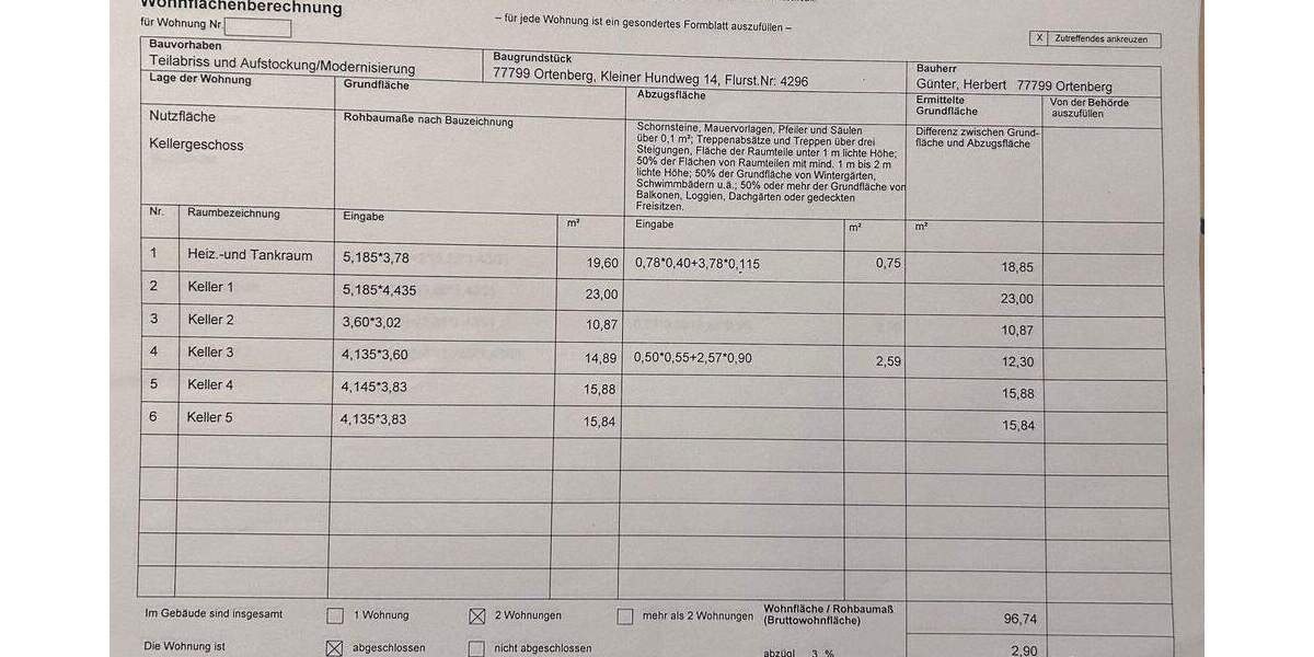 Mehrfamilienhaus, Wohnhaus Ortenberg Käfersberg - 8 Zimmer, 280 m&sup2;, 589.000&euro; | Angebot:25899754