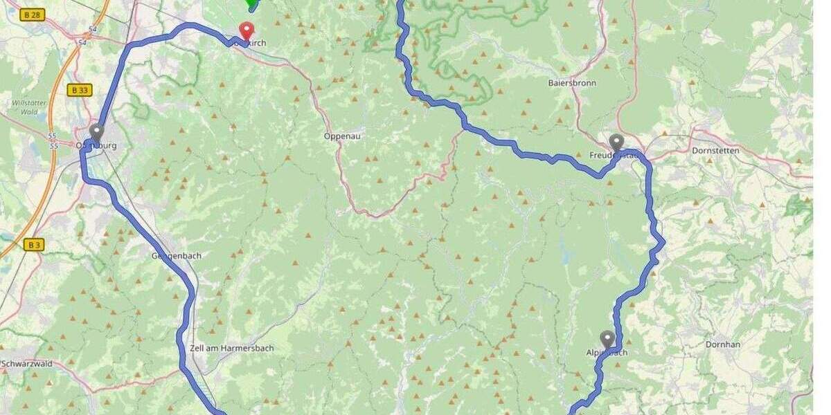 Etagenwohnung Oberkirch Tiergarten - 3 Zimmer, 90 m&sup2;, 683&euro; | Angebot:25659137