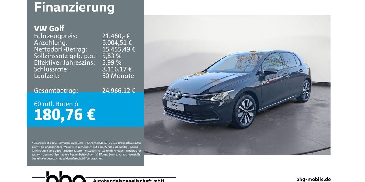 VW Golf 20.620 km 21.460 &euro; Bühl 77815