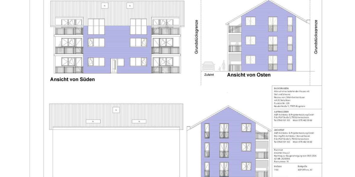 Etagenwohnung Ringsheim - 4 Zimmer, 59 m&sup2;, 329.500&euro; | Angebot:24790892