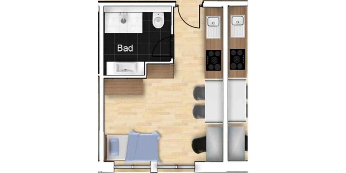 Etagenwohnung Offenburg - 1 Zimmer, 25 m&sup2;, 650&euro; | Angebot:25809891