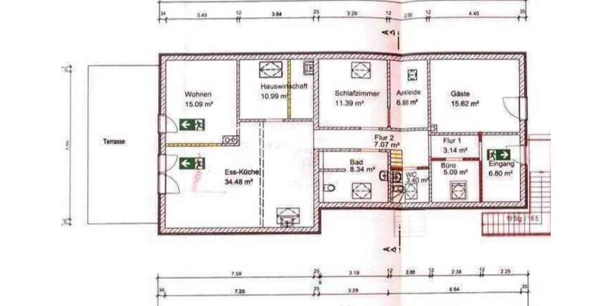 Dachgeschoßwohnung Schutterwald - 3.5 Zimmer, 122 m&sup2;, 415.000&euro; | Angebot:26044987