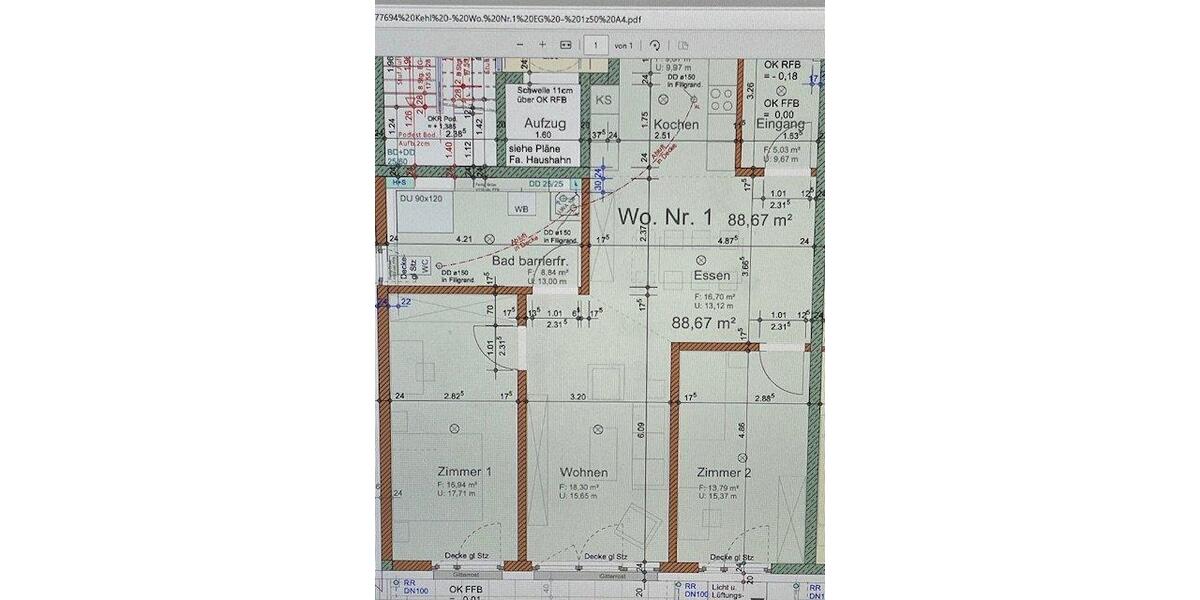 Erdgeschoßwohnung Kehl - 3 Zimmer, 98 m&sup2;, 990&euro; | Angebot:25961971