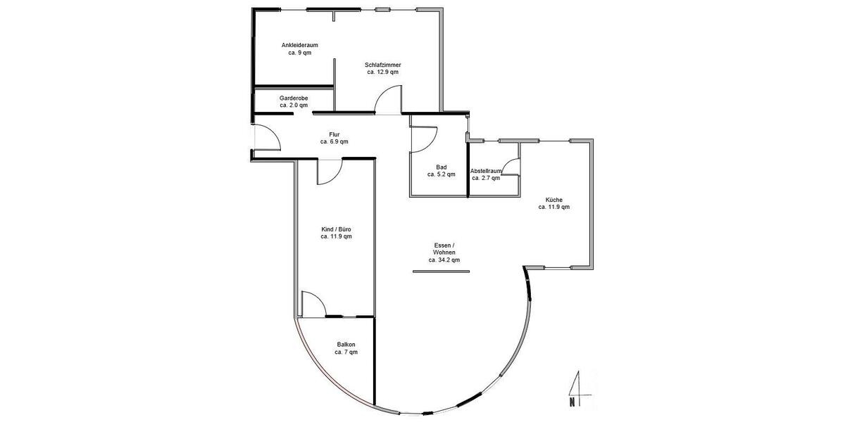 Etagenwohnung Ettenheim - 3.5 Zimmer, 98 m&sup2;, 1.190&euro; | Angebot:26604041