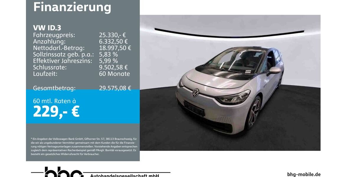 VW ID.3 36.277 km 25.330 &euro; Kehl 77694