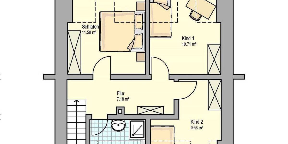 Reihenmittelhaus Lahr - 5 Zimmer, 141 m&sup2;, 288.000&euro; | Angebot:25703641