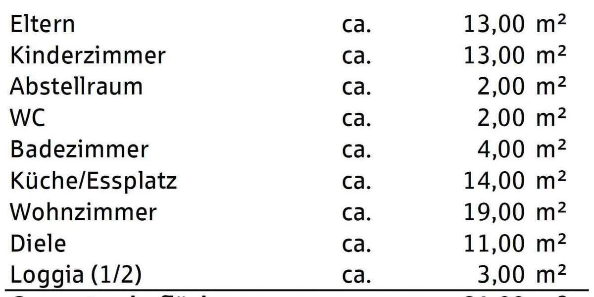 Etagenwohnung Offenburg Nordoststadt - 3 Zimmer, 81 m&sup2;, 245.000&euro; | Angebot:25820374