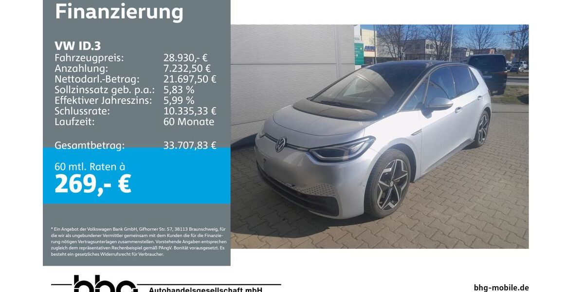 VW ID.3 48.130 km 28.930 &euro; Kehl 77694