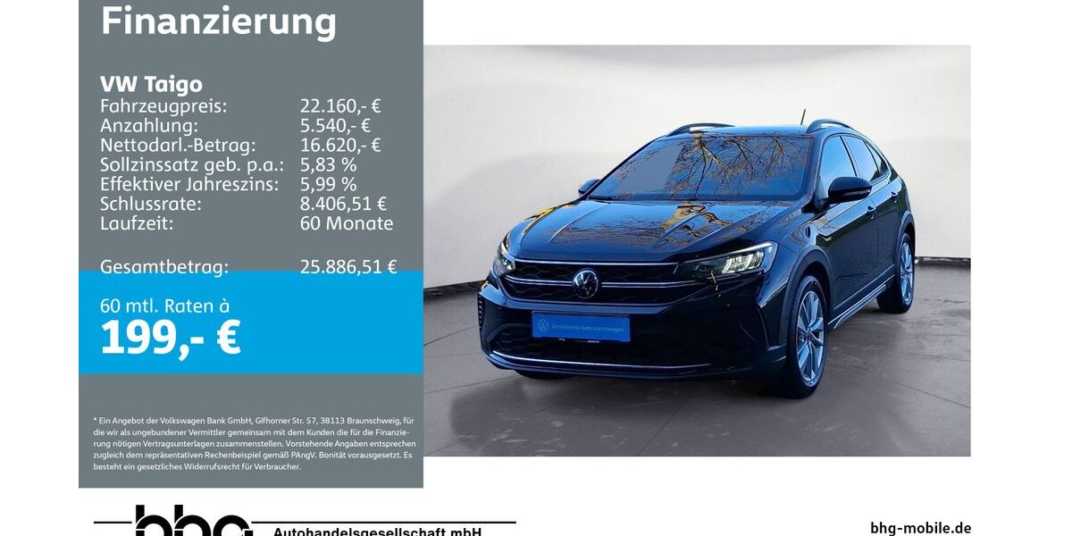 VW Taigo 19.261 km 22.160 &euro; Bühl 77815