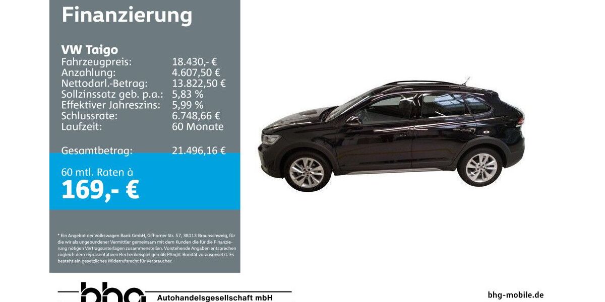 VW Taigo 15.919 km 17.930 &euro; Bühl 77815