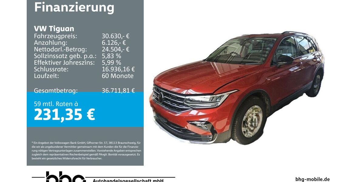 VW Tiguan 79.037 km 30.630 &euro; Kehl 77694
