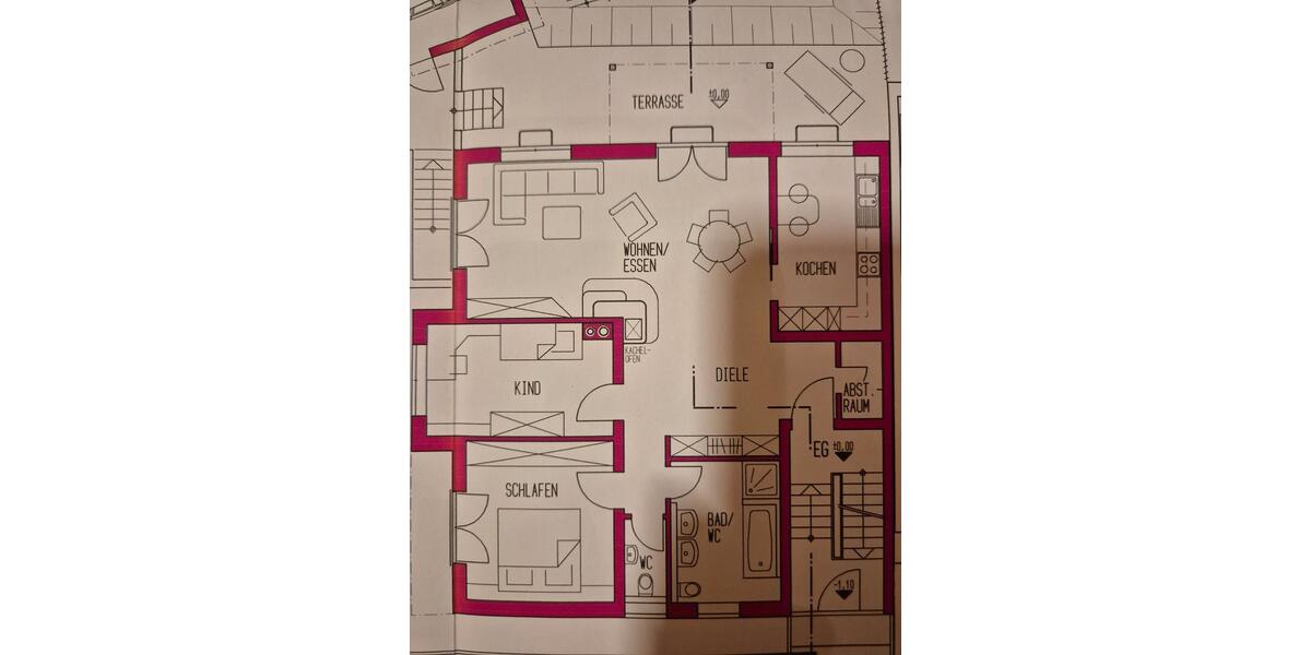 Hochparterre Bühl - 3 Zimmer, 93 m&sup2;, 900&euro; | Angebot:26024476