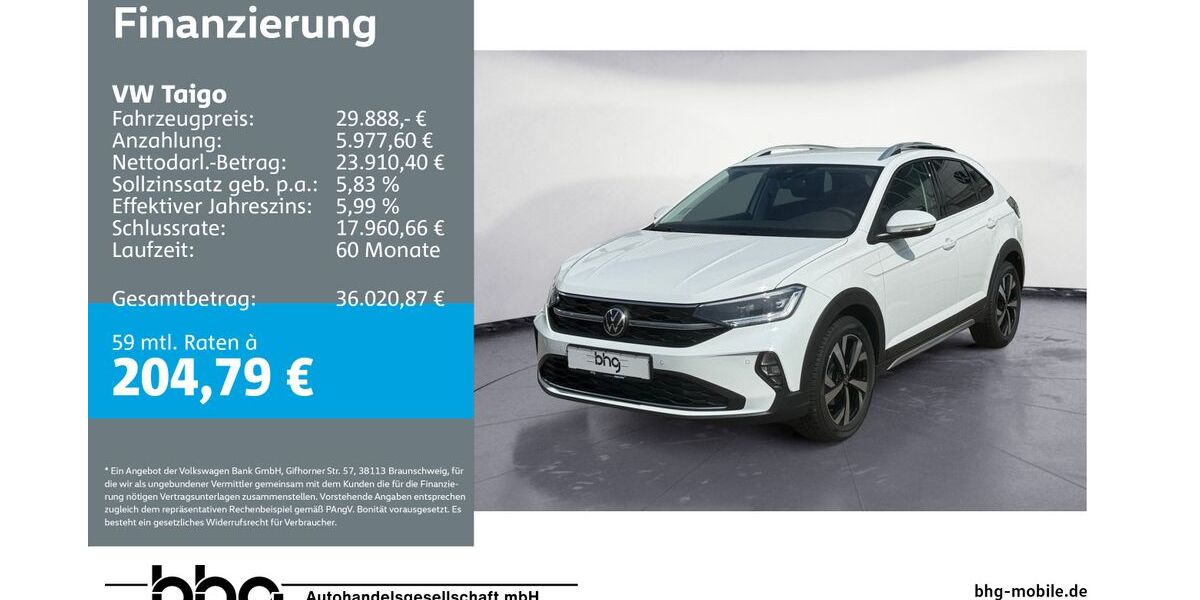 VW Taigo 1.098 km 29.888 &euro; Kehl 77694