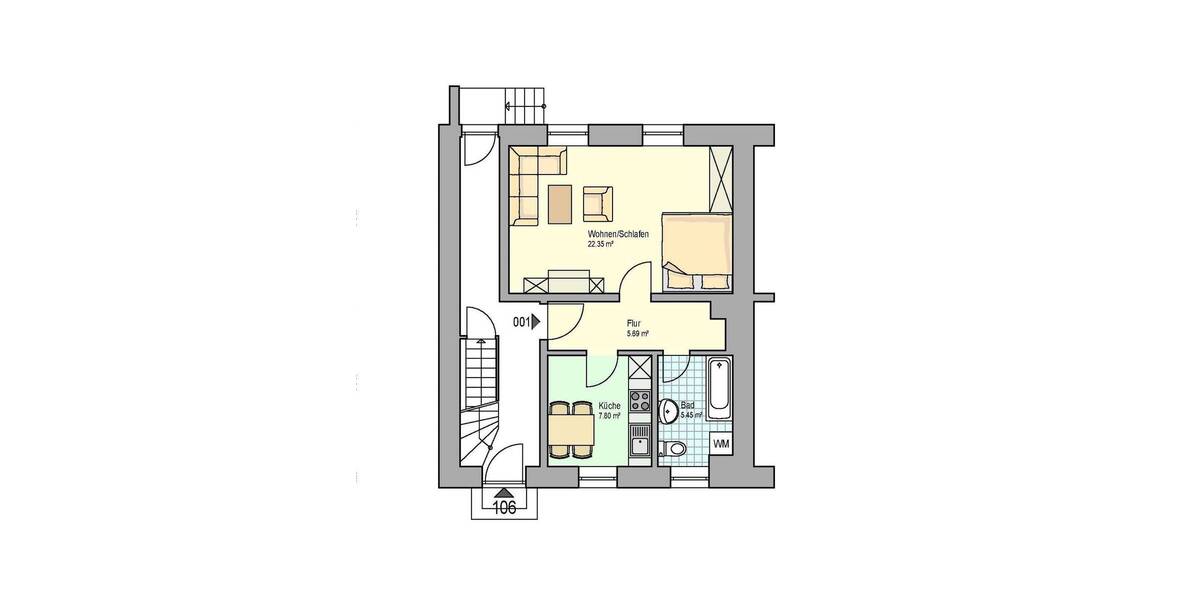 Reihenmittelhaus Lahr - 4 Zimmer, 144 m&sup2;, 270.000&euro; | Angebot:25703644