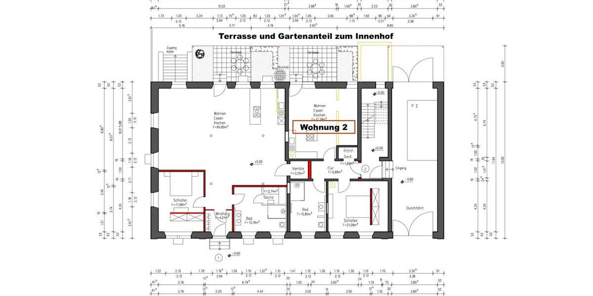 Erdgeschoßwohnung Rheinau - 2.5 Zimmer, 76 m&sup2;, 990&euro; | Angebot:25309599