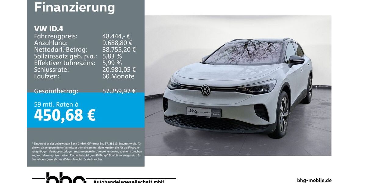 VW ID.4 9.950 km 47.444 &euro; Bühl 77815