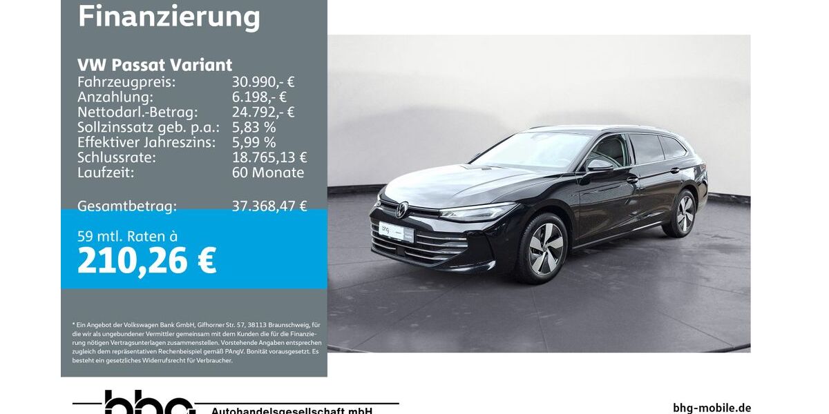 VW Passat Variant 20.483 km 30.990 &euro; Kehl 77694