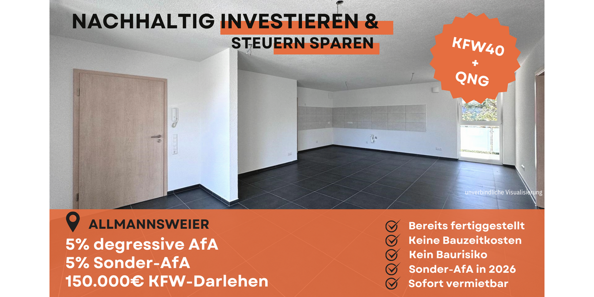 Etagenwohnung Schwanau - 3 Zimmer, 79 m&sup2;, 340.600&euro; | Angebot:23024609