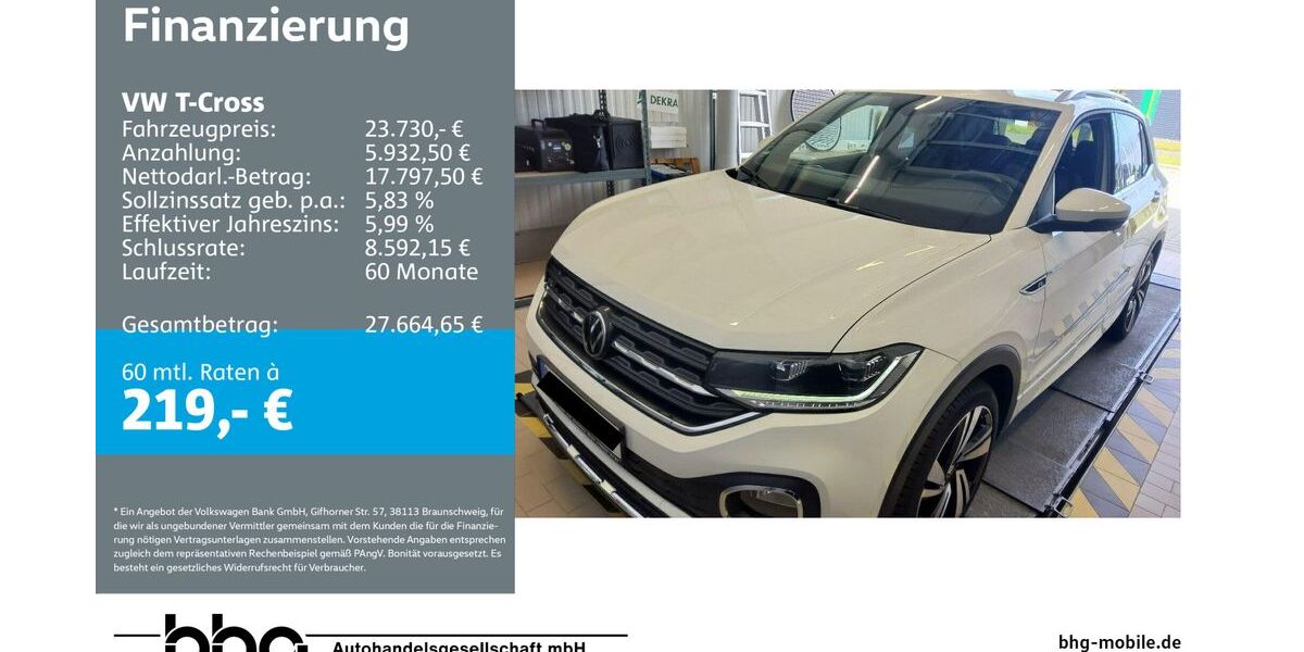 VW T-Cross 32.976 km 21.930 &euro; Bühl 77815