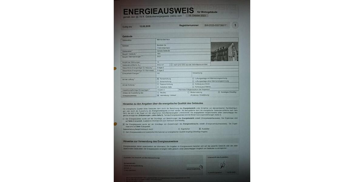 Dachgeschoßwohnung Ettenheim - 1.5 Zimmer, 40 m&sup2;, 145.000&euro; | Angebot:25521301