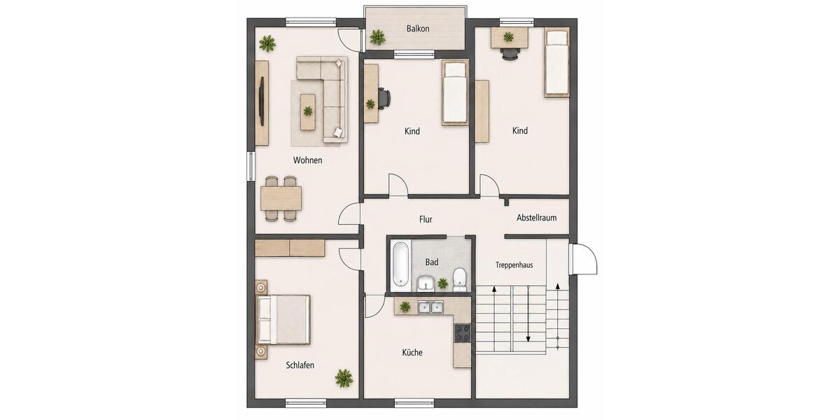Etagenwohnung Offenburg Elgersweier - 4 Zimmer, 97 m&sup2;, 349.000&euro; | Angebot:27021805