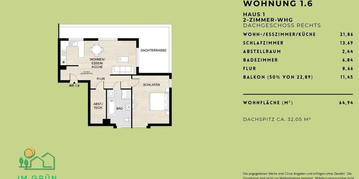 Etagenwohnung Meißenheim Kürzell - 2 Zimmer, 64 m&sup2;, 269.500&euro; | Angebot:25771807