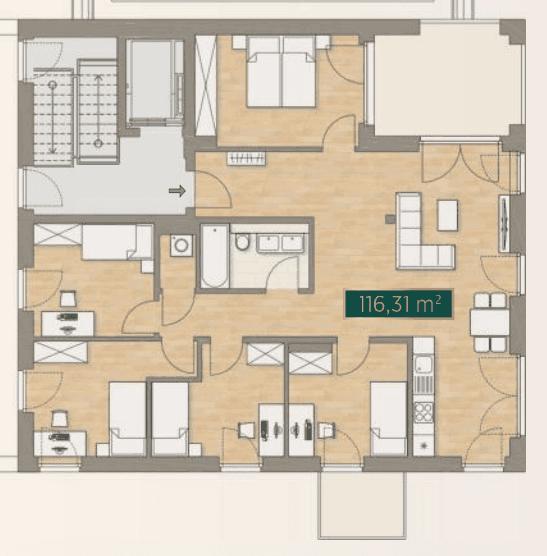 Einfamilienhaus Lahr (Schwarzwald) - 6 Zimmer, 118 m&sup2;, 1.521&euro; | Angebot:24567722