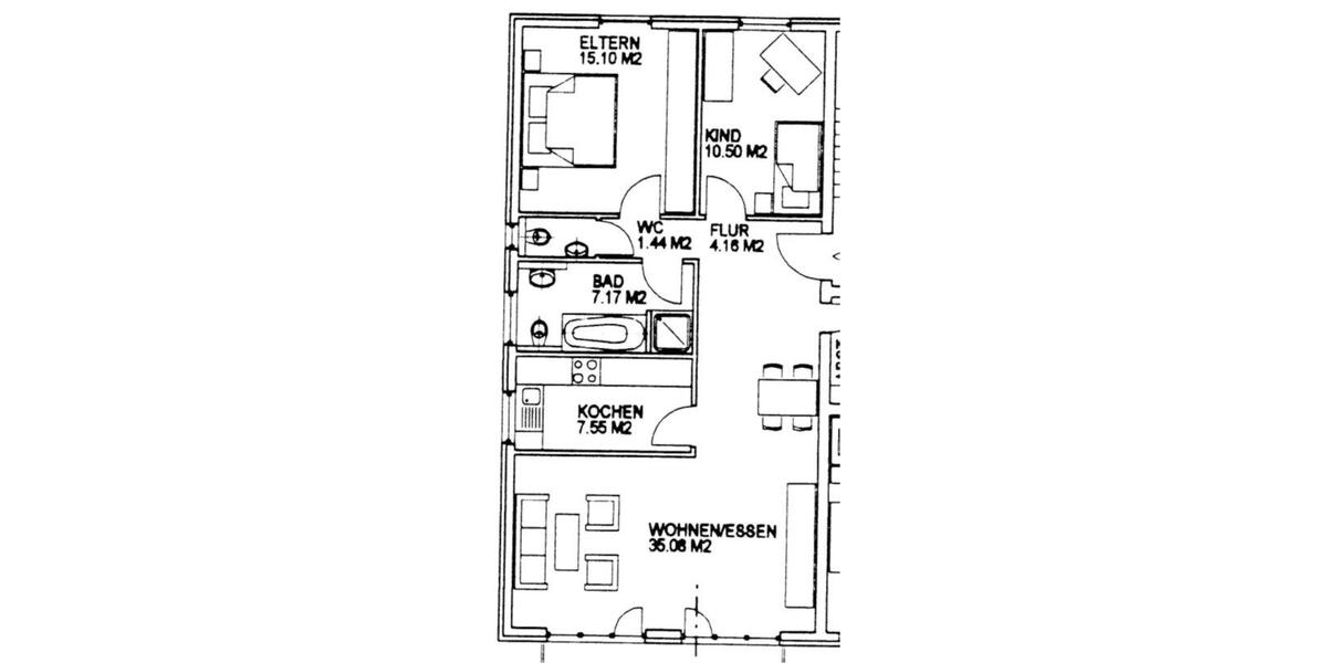 Etagenwohnung Offenburg Rammersweier - 3 Zimmer, 87 m&sup2;, 1.200&euro; | Angebot:26462102