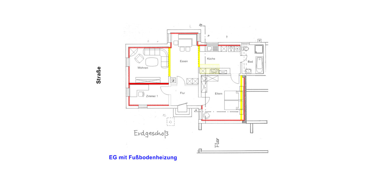 Erdgeschoßwohnung Rheinau - 3 Zimmer, 85 m&sup2;, 910&euro; | Angebot:25308138
