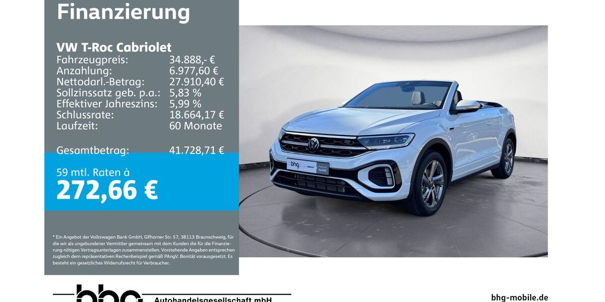 VW T-Roc 1.098 km 34.888 &euro; Kehl 77694