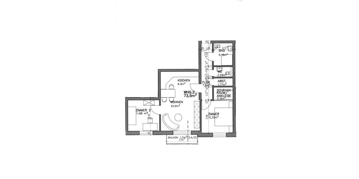 Etagenwohnung Herbolzheim - 3 Zimmer, 73 m&sup2;, 358.500&euro; | Angebot:25730389
