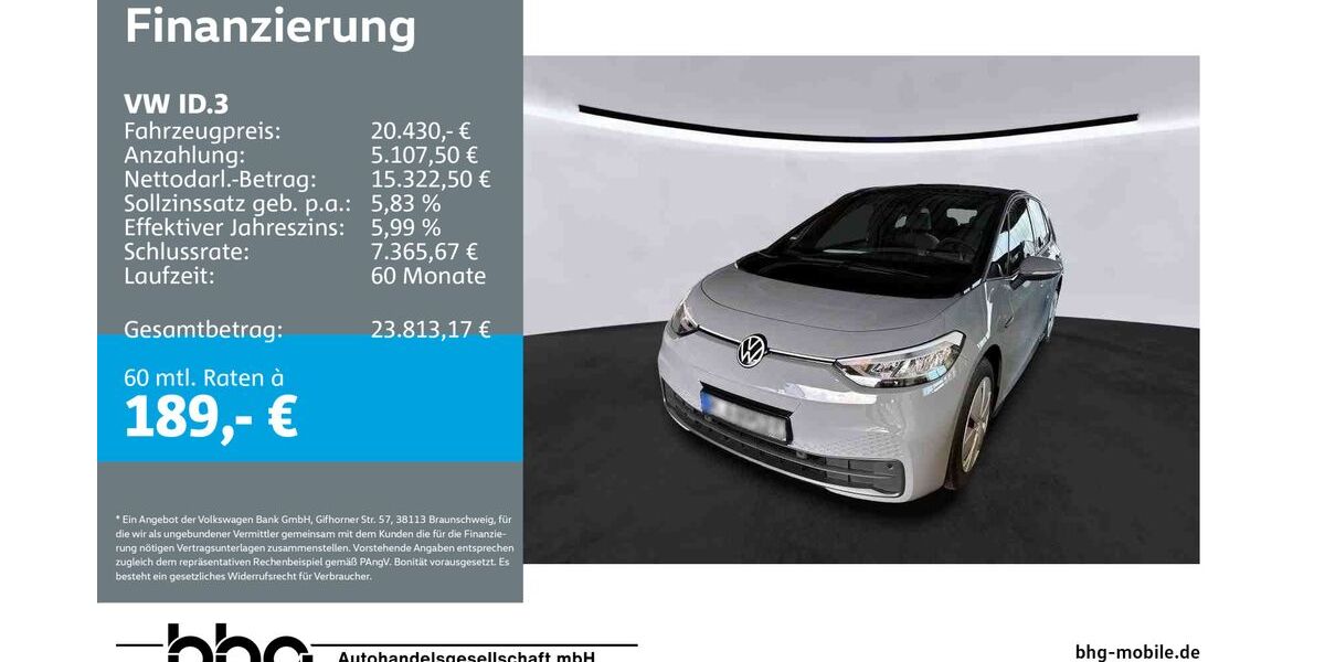 VW ID.3 24.373 km 20.430 &euro; Kehl 77694