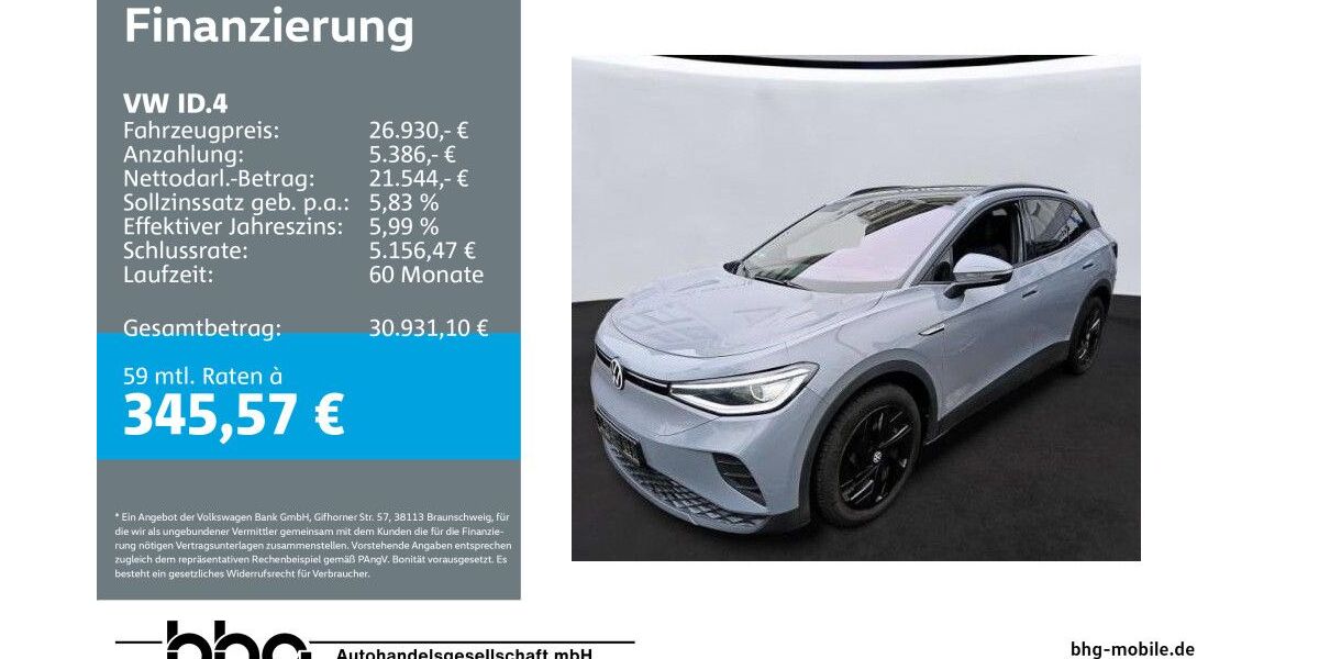 VW ID.4 49.361 km 26.930 &euro; Kehl 77694