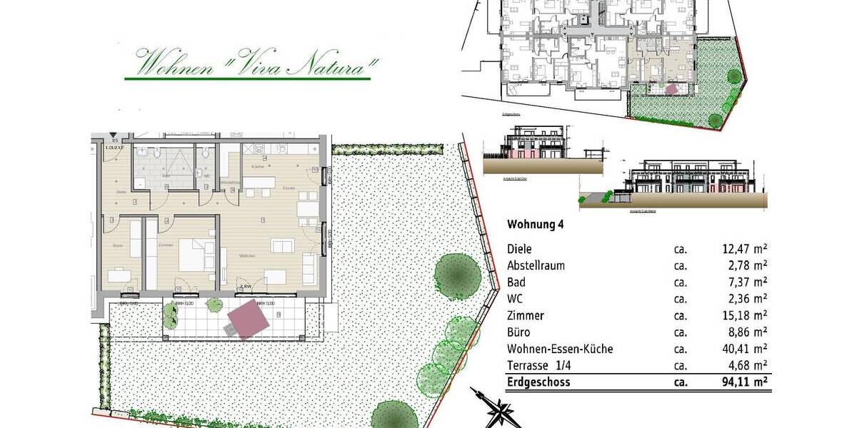 Etagenwohnung Lahr - 3 Zimmer, 94 m&sup2;, 587.600&euro; | Angebot:25703647