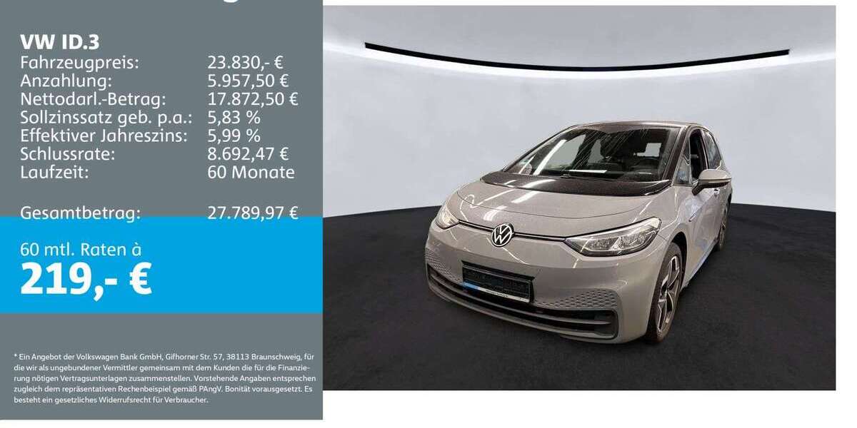 VW ID.3 57.383 km 23.830 &euro; Bühl 77815