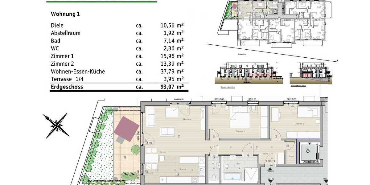 Etagenwohnung Lahr - 3 Zimmer, 93 m&sup2;, 474.300&euro; | Angebot:25703649
