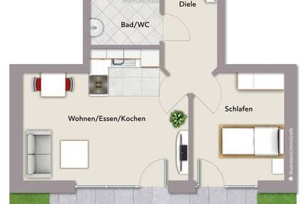 Wohnung Offenburg Griesheim - 2 Zimmer, 51 m&sup2;, 255.000&euro; | Angebot:26787061