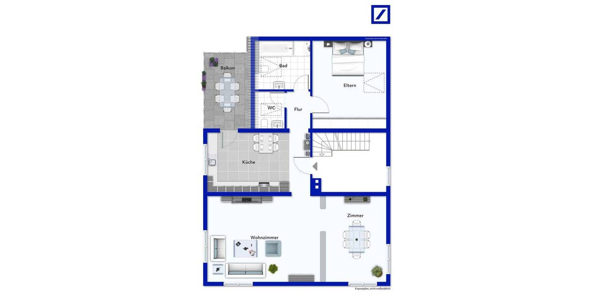 Etagenwohnung Lichtenau Ulm - 2 Zimmer, 104 m&sup2;, 230.000&euro; | Angebot:25687331