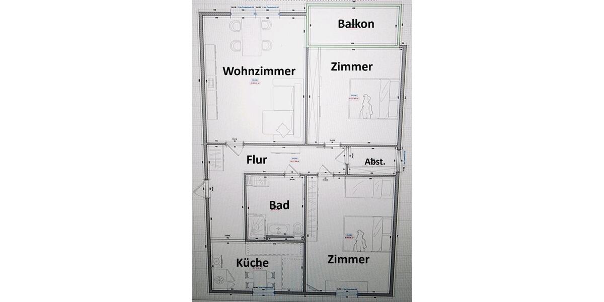 Etagenwohnung Offenburg Elgersweier - 3 Zimmer, 81 m&sup2;, 260.000&euro; | Angebot:25355008