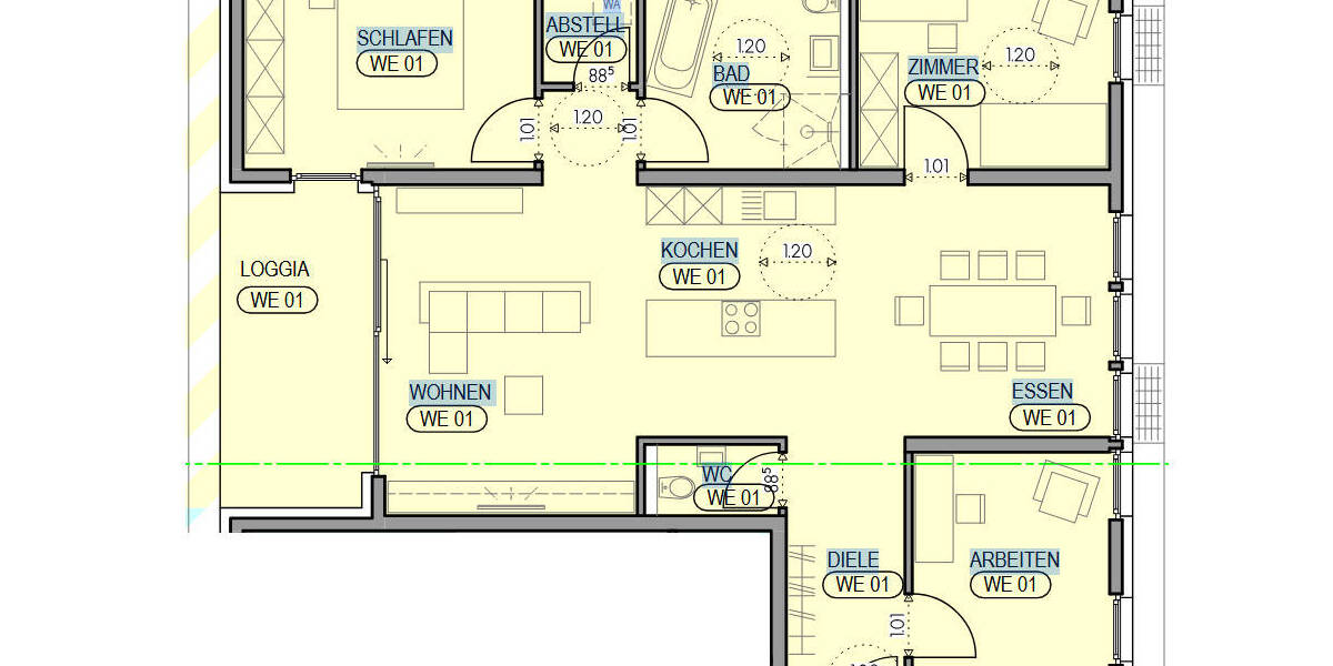 Etagenwohnung Kehl - 4 Zimmer, 119 m&sup2;, 499.000&euro; | Angebot:25694400
