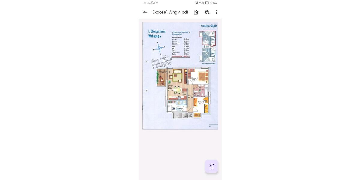Etagenwohnung Offenburg - 4 Zimmer, 92 m&sup2;, 320.000&euro; | Angebot:26604713