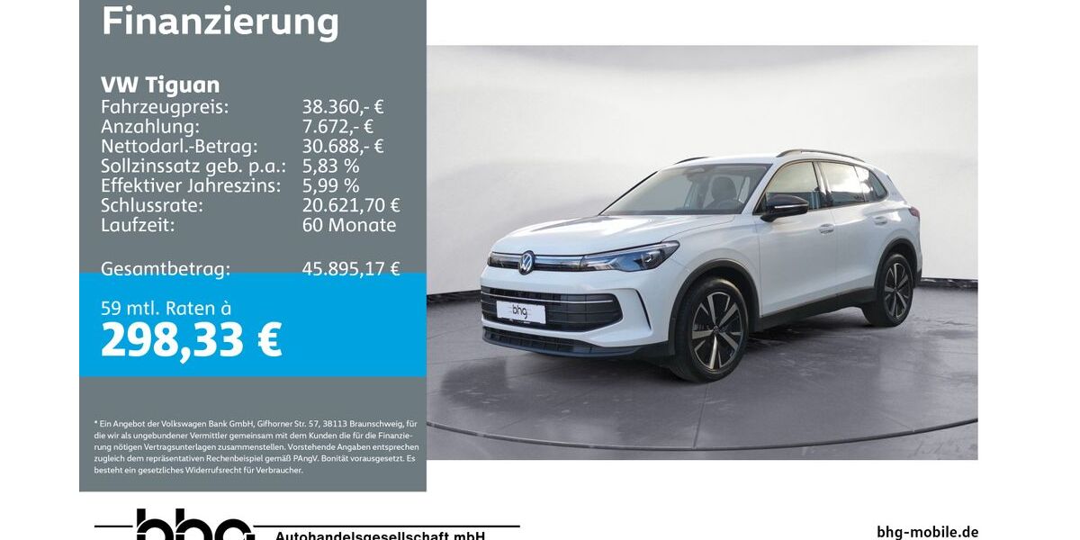 VW Tiguan 8.604 km 38.360 &euro; Bühl 77815