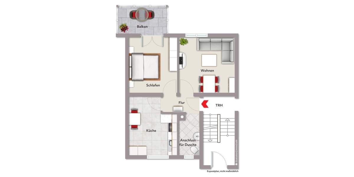 Etagenwohnung Oppenau - 2 Zimmer, 52 m&sup2;, 85.000&euro; | Angebot:25703716