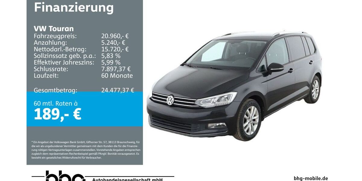 VW Touran 44.100 km 20.960 &euro; Kehl 77694
