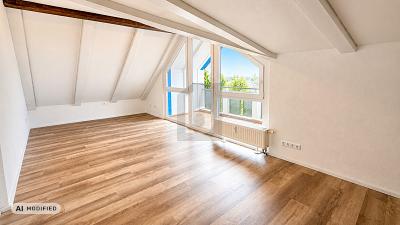 HELLES MODERNES DACHGESCHOSS MIT KAMIN - Etagenwohnung Offenburg Elgersweier | Angebot:27283675