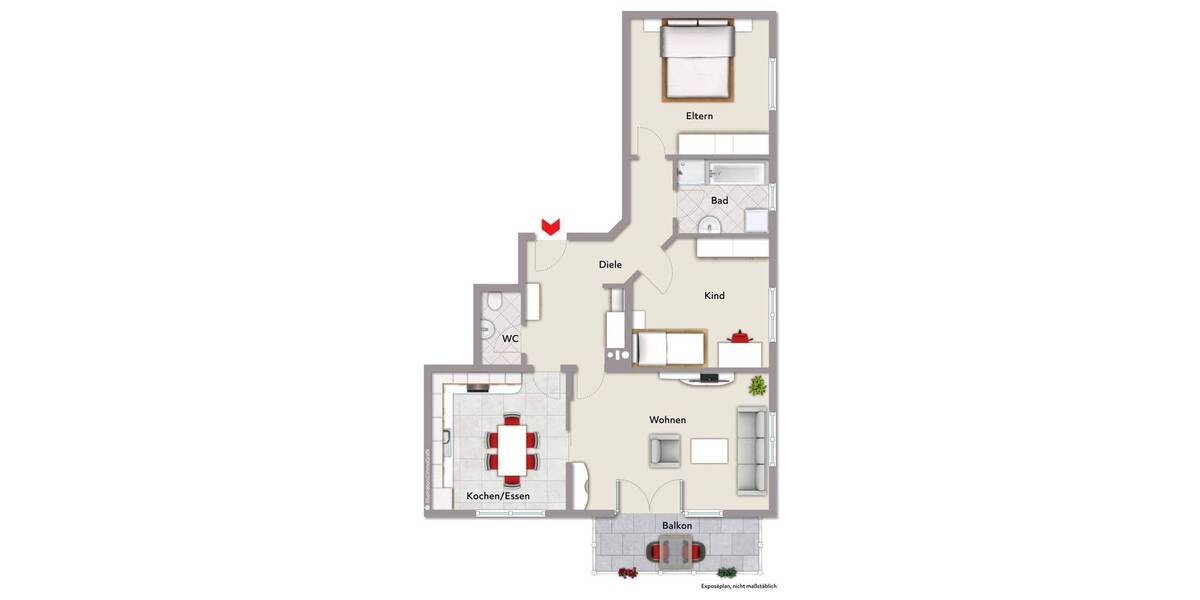 Etagenwohnung Kippenheim Schmieheim - 3 Zimmer, 83 m&sup2;, 245.000&euro; | Angebot:25879634