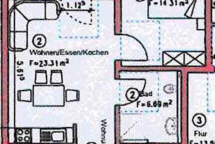Wohnung Appenweier - 2 Zimmer, 51 m&sup2;, 710&euro; | Angebot:26036417